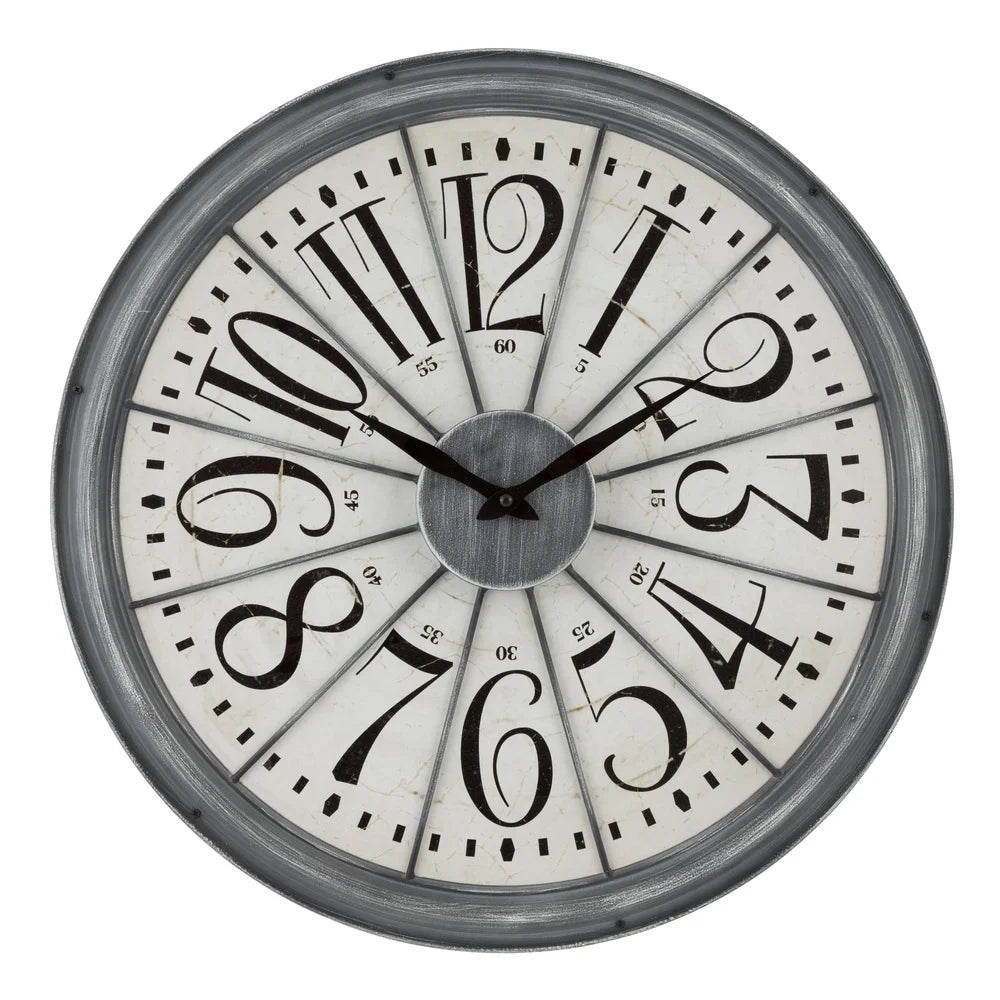 Dutrieux Antique Quartz Wall Clock Metal Dial Battery